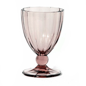 Бокал для воды «Lily» стекло 420мл розовый